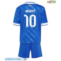 Camisa de time de futebol Real Madrid Kylian Mbappe #10 Replicas 3º Equipamento Infantil 2025-26 Manga Curta (+ Calças curtas)